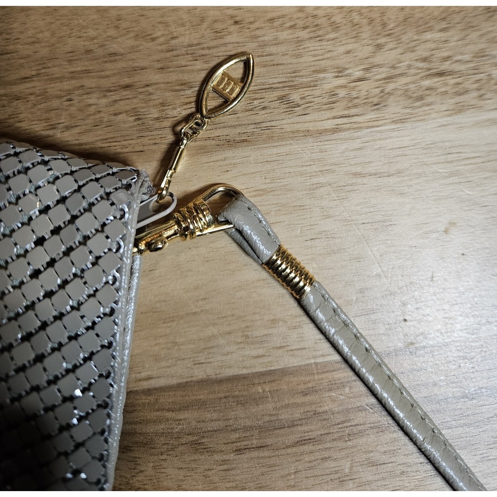 Metal Mesh‎ Purse Vintage Inspired Tan Evening Bag - Picture 3 of 7